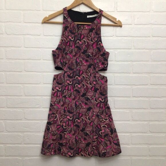 Zara Trafluc Open Sides Dress Black Pink Small Barbiecore - Picture 13 of 13